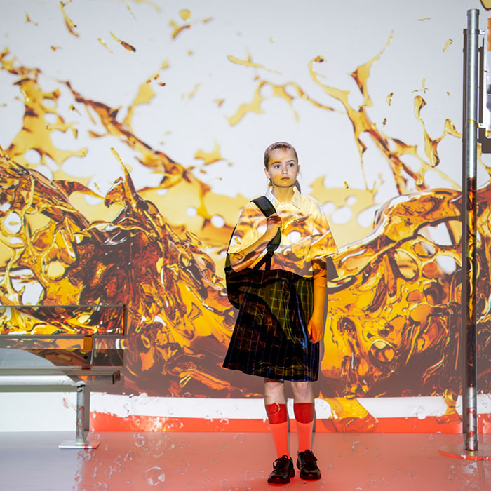 Stock photo: Father and child riding a bike